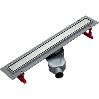 Душевой лоток Logan L002L-650 с решеткой Нержавеющая сталь под плитку